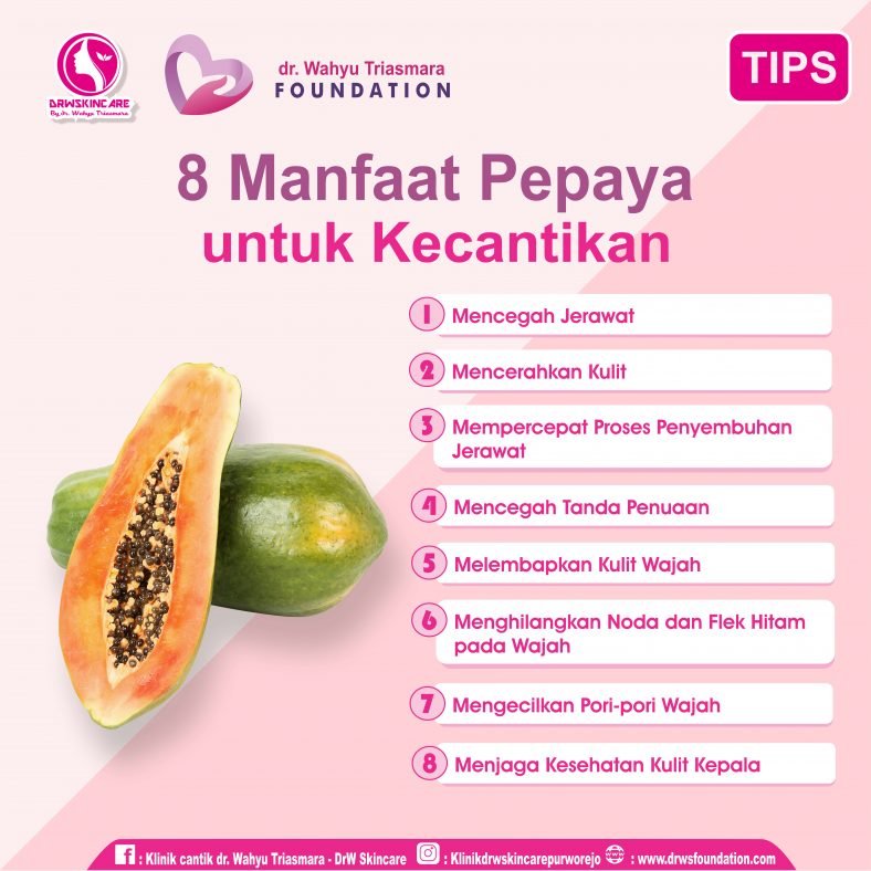 8 Manfaat Pepaya untuk Kecantikan