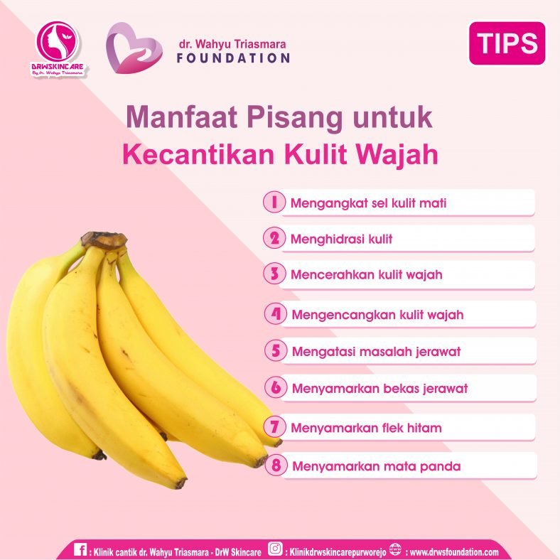 Manfaat Pisang untuk Kecantikan Kulit Wajah