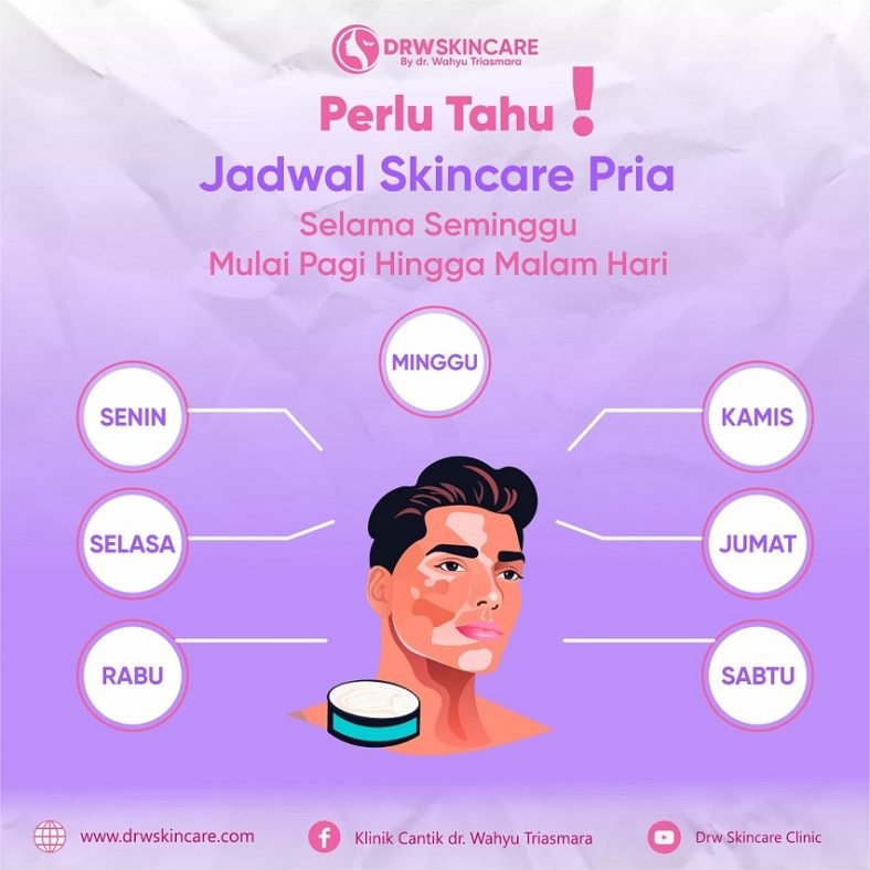 Perlu Tahu! Ini Jadwal Skincare untuk Pria Selama Seminggu Mulai Pagi Hingga Malam Hari