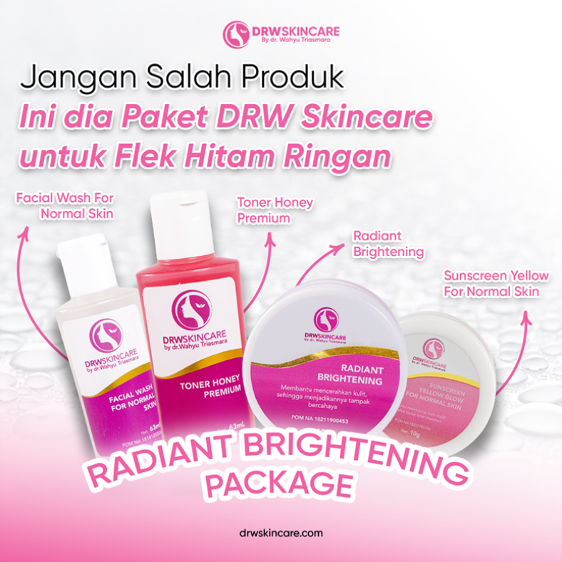 Jangan Salah Produk, Ini dia Paket DRW Skincare untuk Flek Hitam Ringan